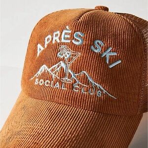 Brand New Never Worn, Worn West AP Trucker Brown Corduroy Cap